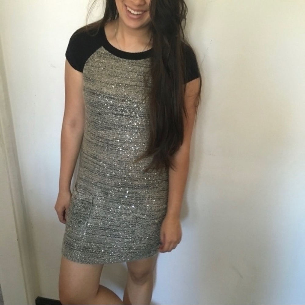 Sequin T-Shirt Dress